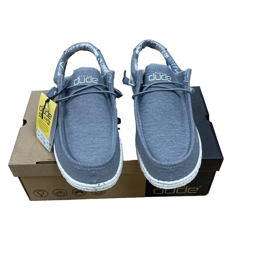 Hey Dude Wally Stretch Iron | Men’s Shoes | Size 11 | Men's Slip on Loaf… - Picture 2 of 5